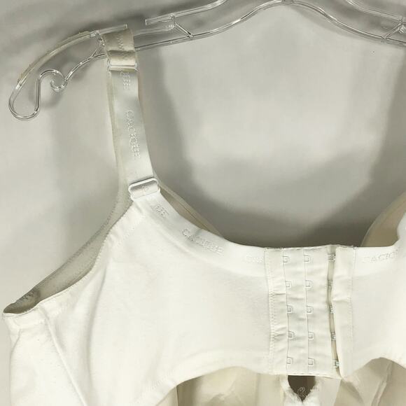 Cacique 44F Bra White Full‎ Coverage Underwire Support Plus Size Lane Bryant 48 - Picture 5 of 9